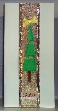 handmade christmas card christmas tree